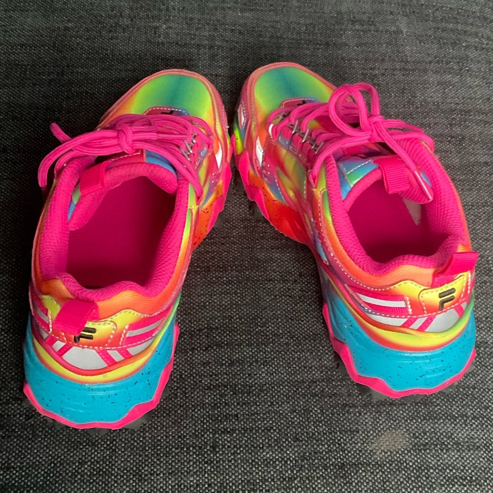 FILA Women's Oakmont TR Rainbow Chunky Platform Sneakers - Size 6 - Picture 5 of 8